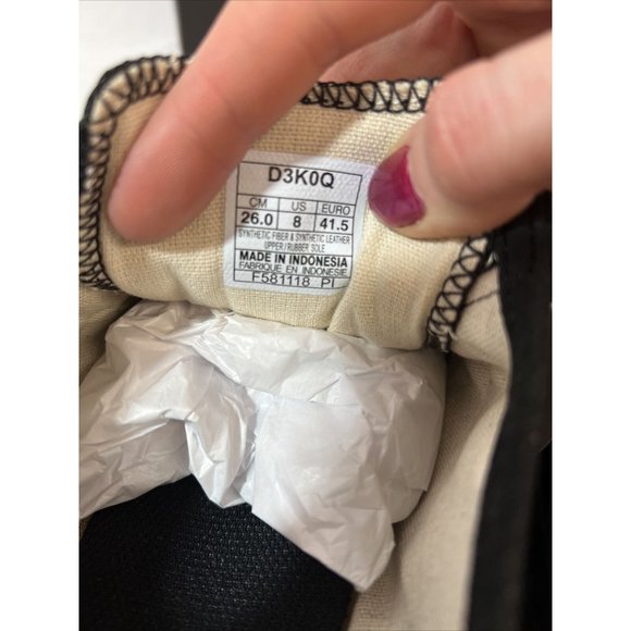 NEW IN BOX ONITSUKA TIGER MEXICO 66 SLIP-ON SNEAKERS BLACK WHITE SZ 8 WMN 9.5 - Picture 6 of 6